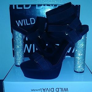 Diamond black heels